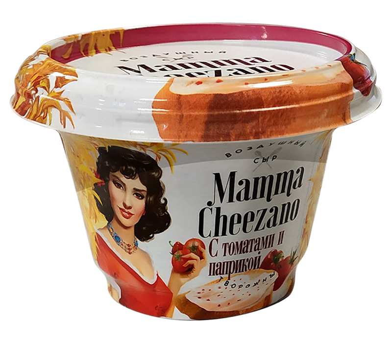 Творожный сыр ТМ "Mamma Cheezano" томат и паприка