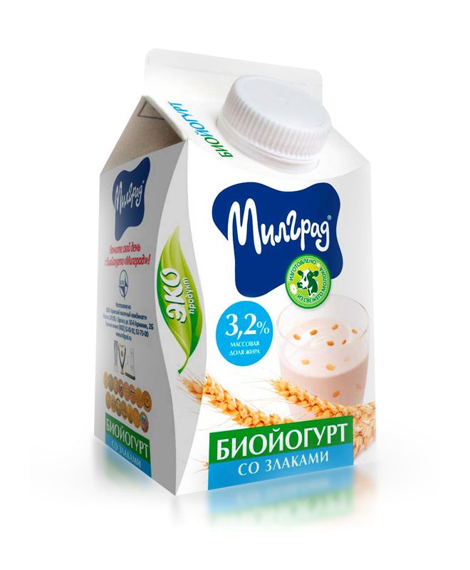Биойогурт со Злаками тм Милград