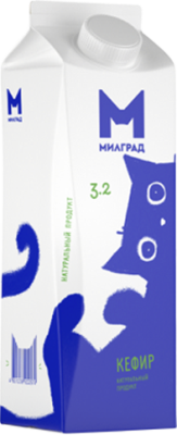 Кефир м.д. жира 3,2% тм Милград